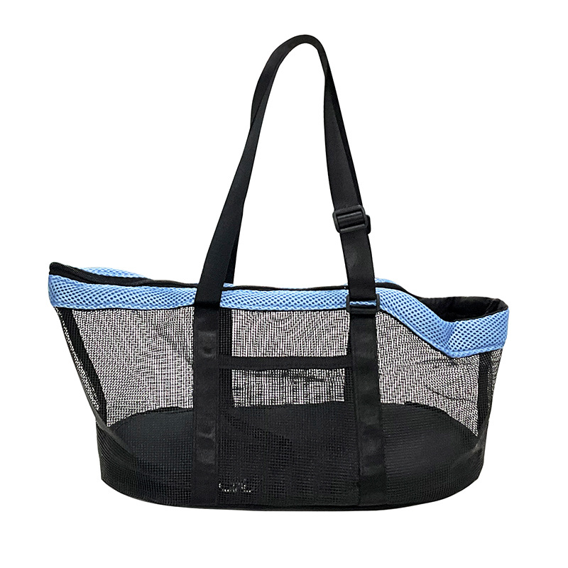 Pet Supplies Dog and Cat Shoulder Bag Crossbody Bag Travel Breathable Mesh Pet Backpack Bag