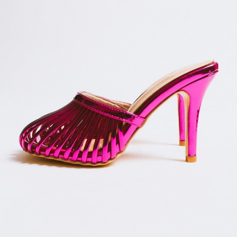 Slim Roman Strap High Heels Fashion Women's Slippers 2024 Summer New Girl Candy Colored European American Runway Show Sandals dh5885370