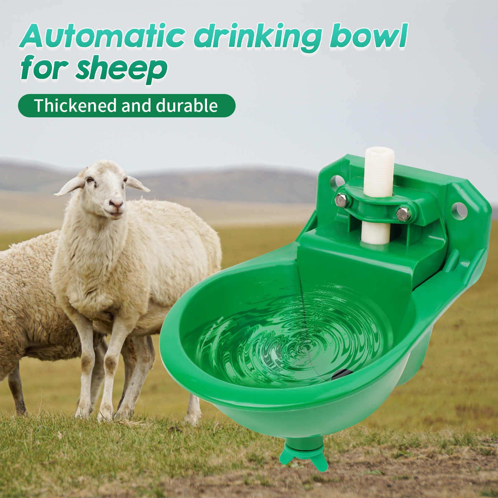 Automatic Sheep Drinker Bowl With Valve Quality Water Fountain Cattle Sheep Drinker Equipment Drinking Tool