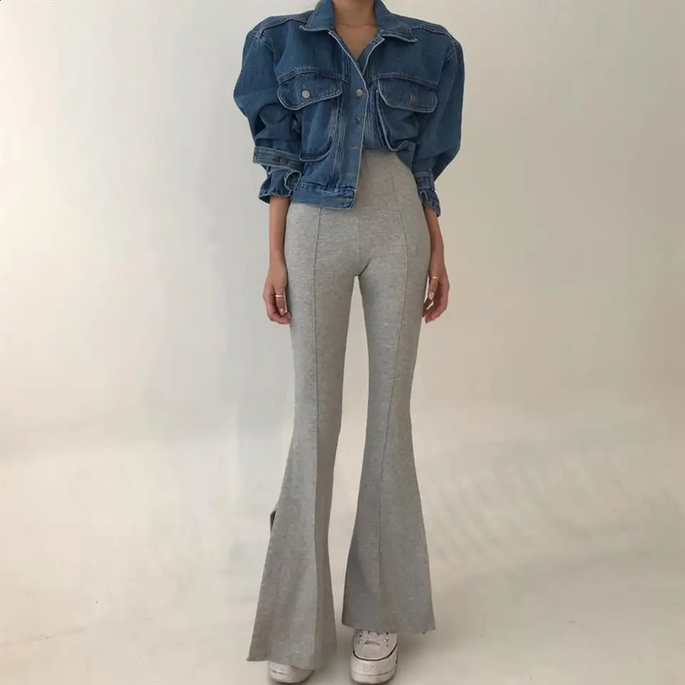 Coats jacket womens top sexy Puff long sleeved Y2k clothing cutting jacket womens denim shirt 240906