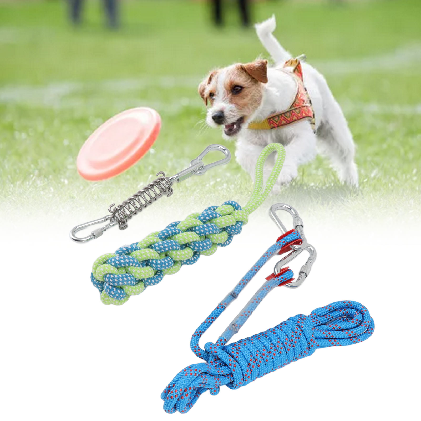 Pet Dog Toys For Large Small Dogs Toy Interactive Cotton Rope Spring Pole Toys For Dogs Accessories Toothbrush Chew Puppy Toy