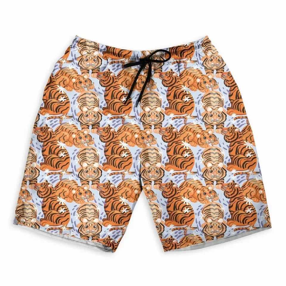 2024 Mens Shorts Summer Shorts Casual Shorts Pocket Drawstring Funny animal Breathable Short Fashion Streetwear beach pants Y240914