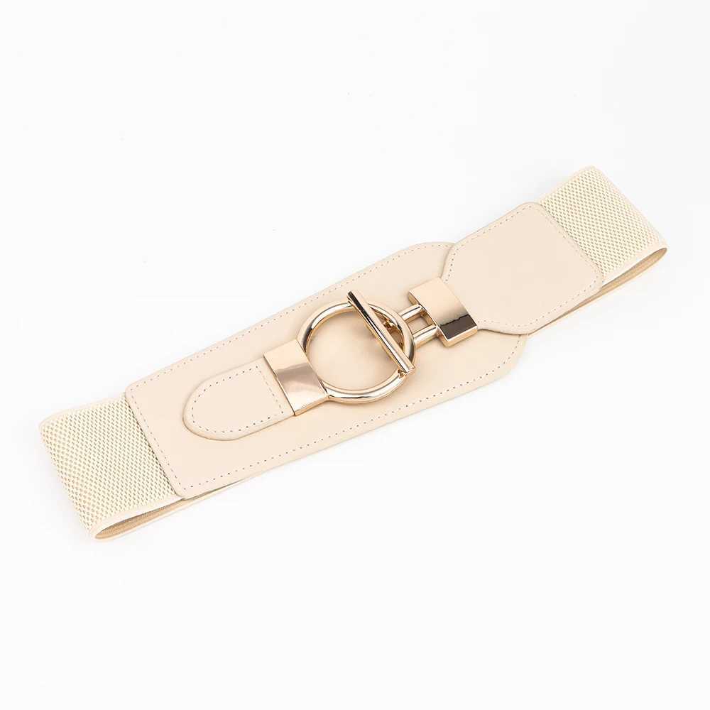 Luxury ladies wide belt elastic vintage buckle leather wide fashion wild pin buckle womens belt waist seal beltX240914