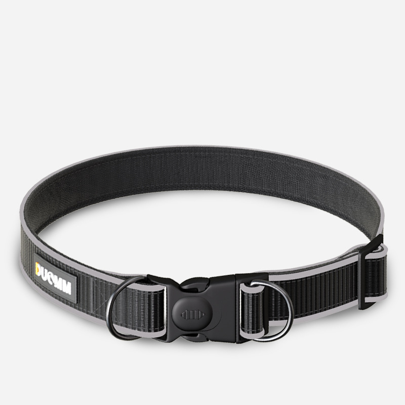 Nylon Reflective Dog Collar for Large,medium and Small Dogs,adjustable Pet Collar with D-ring and Quick Buckle for Cats and Dogs