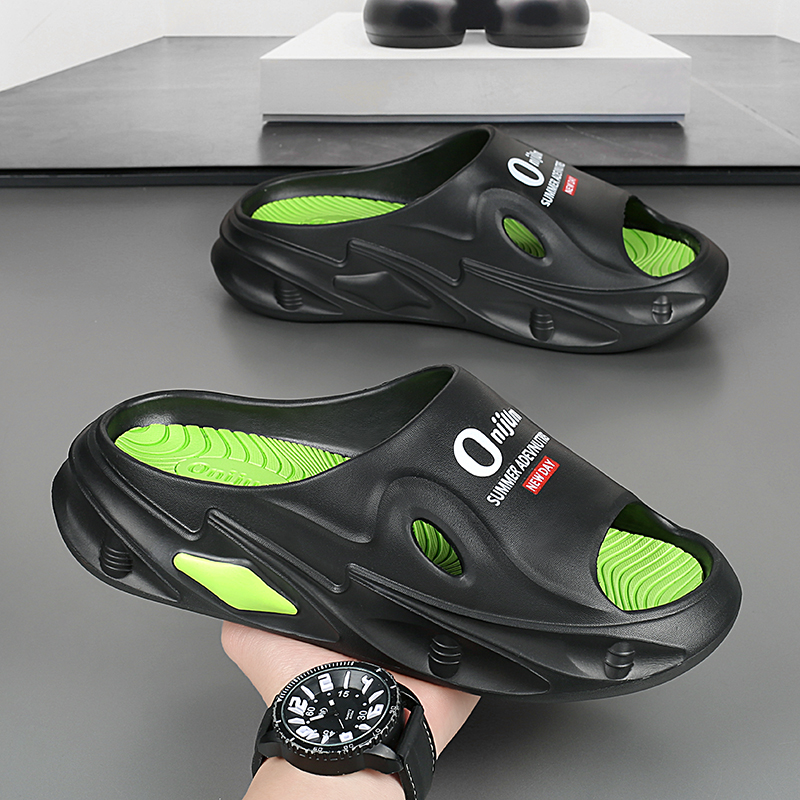 New Men Slippers Indoor Outdoor Sandals Beach Thick Sole Slides Mens Casual Shoes Women Flip-flops Home Slippers Sandals 36-45