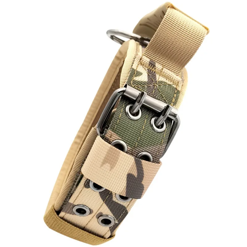 Adjustable Tactical Dog Collar Nylon Material Wear-resistant and Durable with Control Handle Reflective for Medium and Large Dog