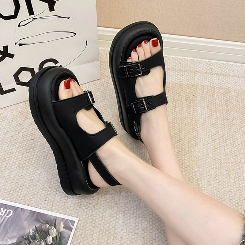 Summer 2023 Sale Of Women's Shoes Med All-Match Female Sandal Clogs Wedge New Medium Girls Fashion Gladiator Platform Sports Bea 66f5 ium