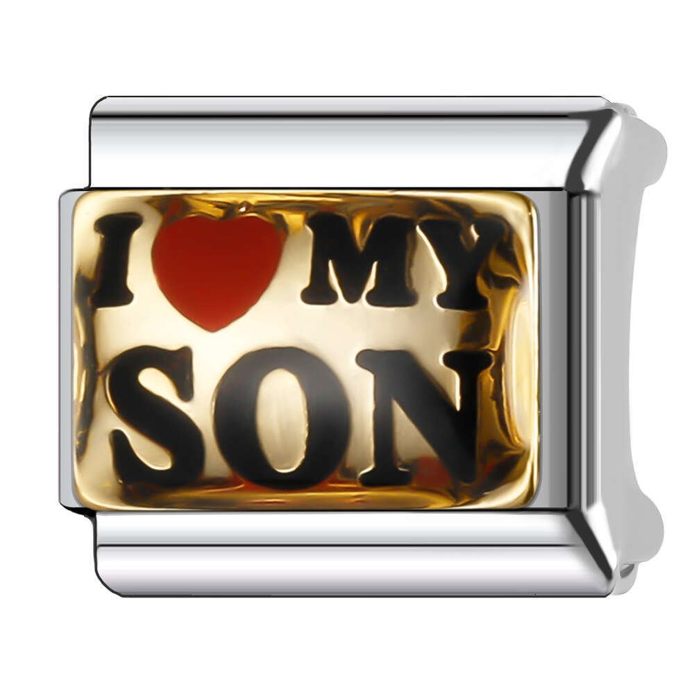 New Women's Gift friend Bead Italian Charms Links Bangle Beads Fit 9mm Stainless Steel Bracelet Making DIY For Women Fashion Jewelry