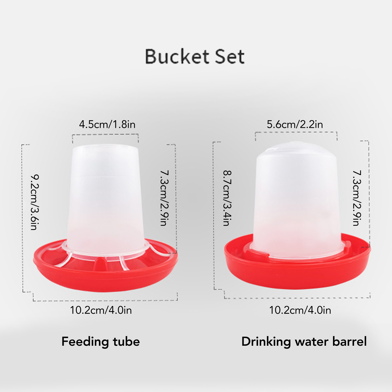 Chick Feeder And Waterer Kit Rotary Sleeve Design Automatic Feeding And Watering Poultry Feeder And Waterer Combo