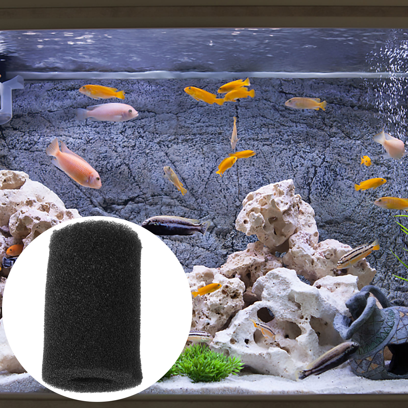 2 PCS Marine Aquarium Filter Pre-filter Sponge Substitute Freshwater Fish Tank Maintenance