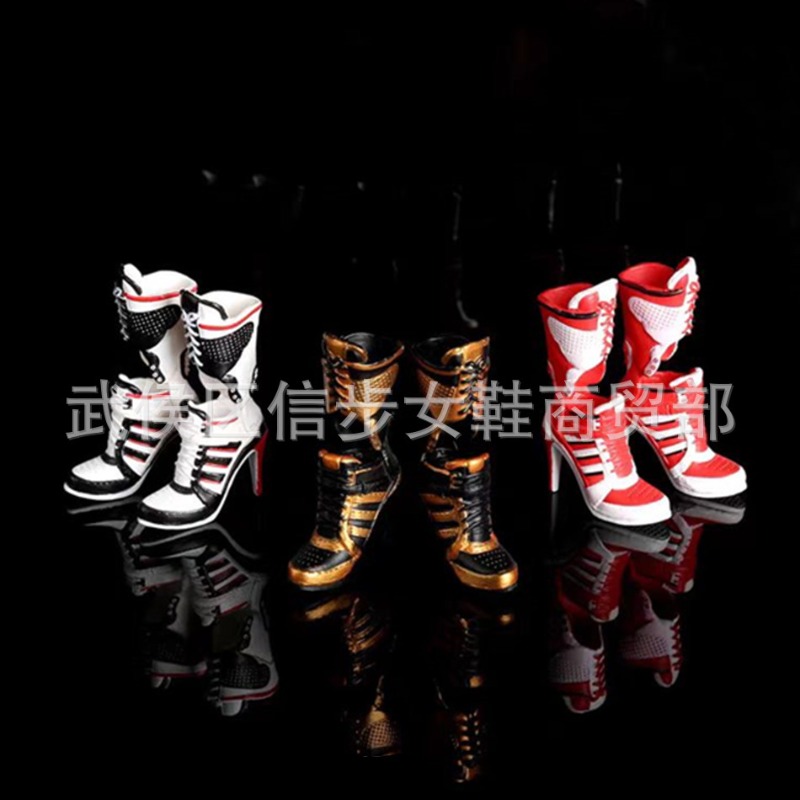 Women Cosplay Ankle Boots Costume Props Adult Accessories Shoes Boots for Girls Women Halloween White High Heel Short Boots