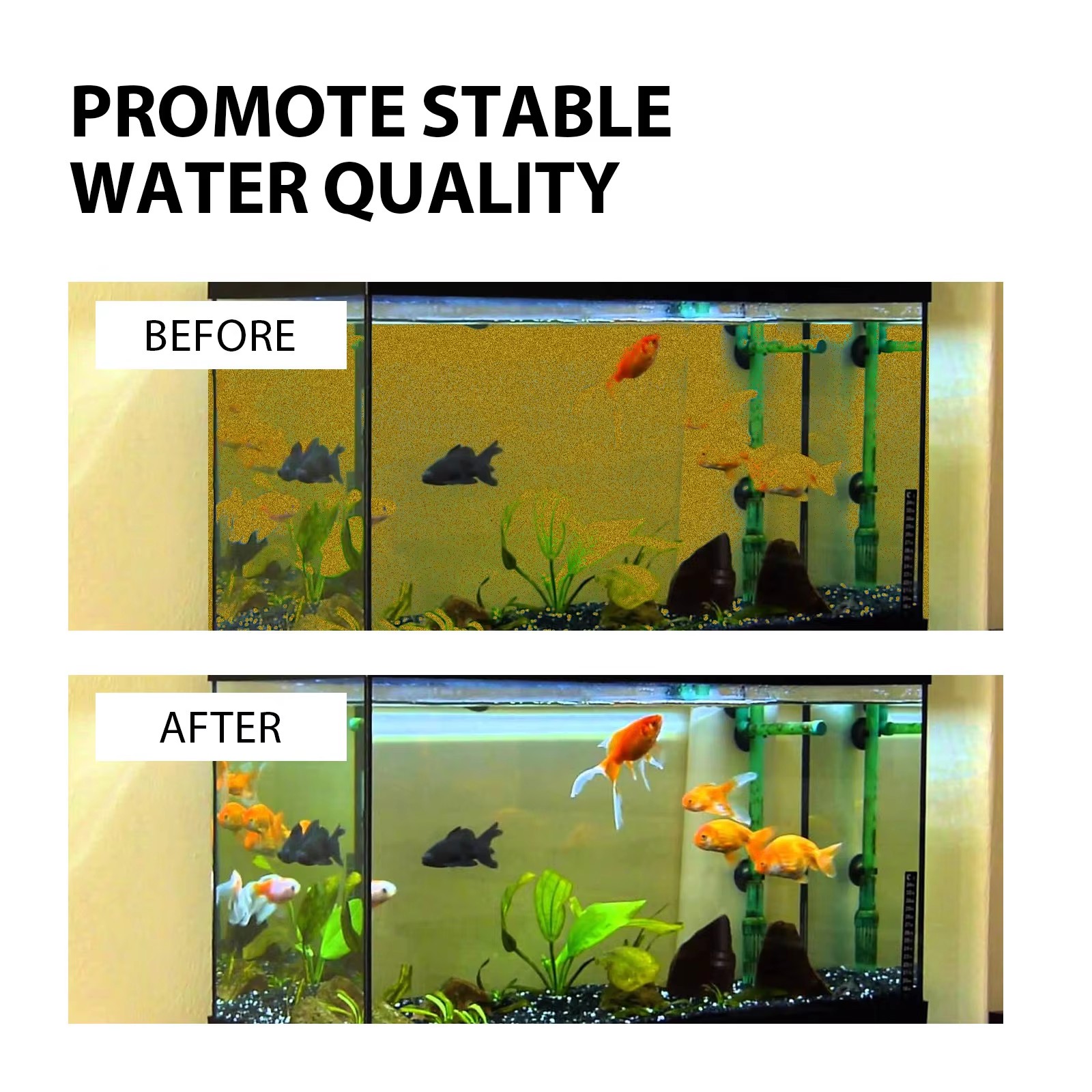 Algae Removal Tablet Fish Tank Moss Remover Water Tank Purifier Tank Pond Cleaning Antibacterial Algaecide Aquarium Detergent
