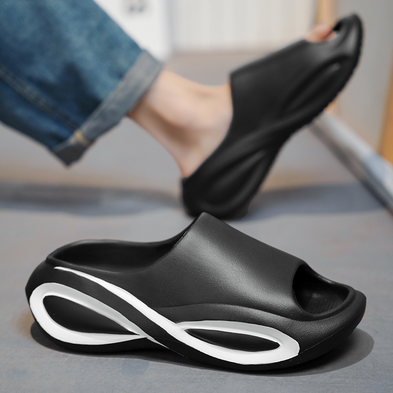 Fashion Men Women Slippers Indoor Outdoor Sandals Beach Soft Thick Sole Slides Casual Shoes Mens Flip-flops Home Slippers 36-45