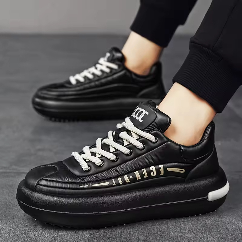 2024 men's board high top trainers casual street bread trendy shoes