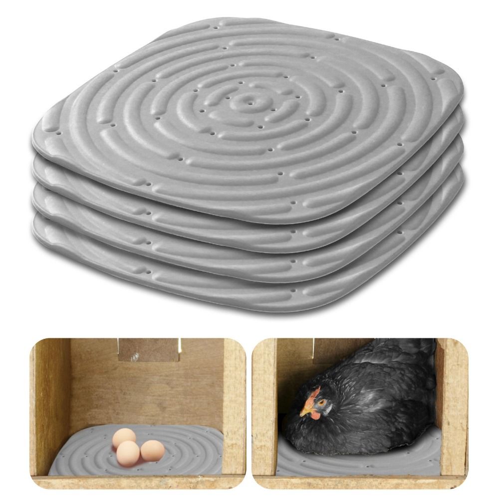 2/4pcs Reusable Chicken Nesting Pads Heat-resistant Washable Chicken Bedding Mats Waterproof Sponge Nest Box Pad Brooder Box
