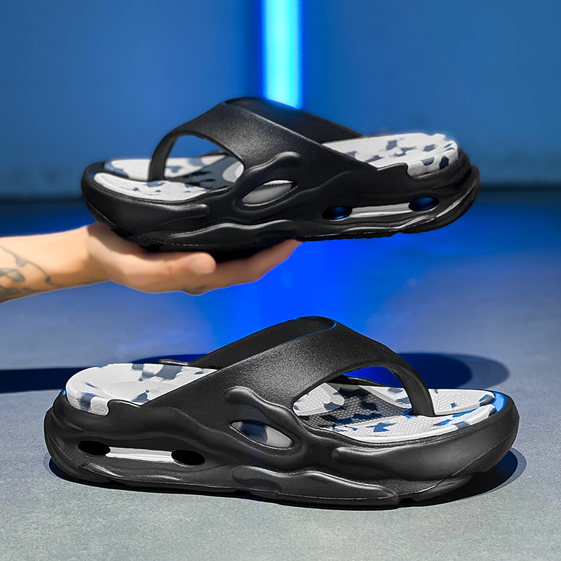 High Quality New Men's Flip Flops Outdoor Indoor Slippers Thick Soft Sole Slides Men Women Beach Sandals Non-slip Home Slippers