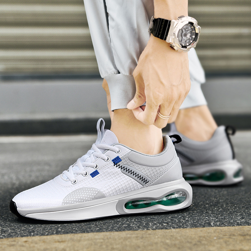 Lightweight Air Cushion Sneakers for Men Soft Comfortable Sole Mesh Breathable Summer Casual Shoes Couples Big Size 36-46