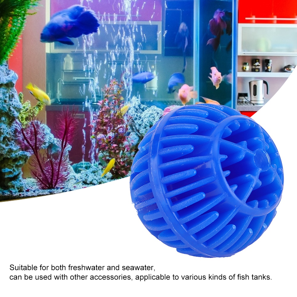 Aquarium Filtering Material, Biologic Filter Media Balls, Reusable, Freshwater, Seawater