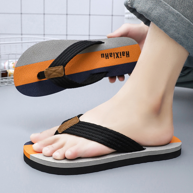 Fashion Summer Men Flip-flops Indoor Slippers Outdoor Beach Sandals Comfortable Men Casual Shoes Men Home Flip Flops Footwear