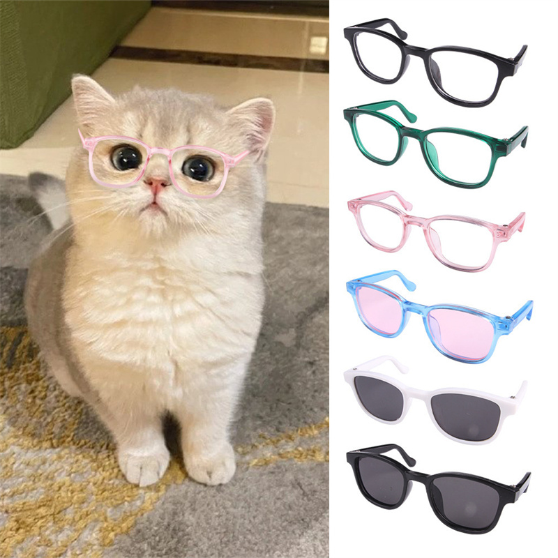 Cat Sunglasses Funny Pet Sunglasses Small Dog Sunglasses Classic Retro Circular Pomeranian Sunglasses Eyewear Photos Props Accessories Cosplay Glasses