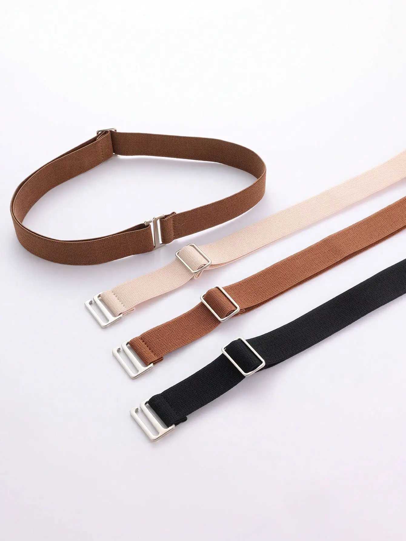 1pc Womens Elastic Comfortable Adjustable One-Size Anti-Slip Pants Belt Fits MostX240914