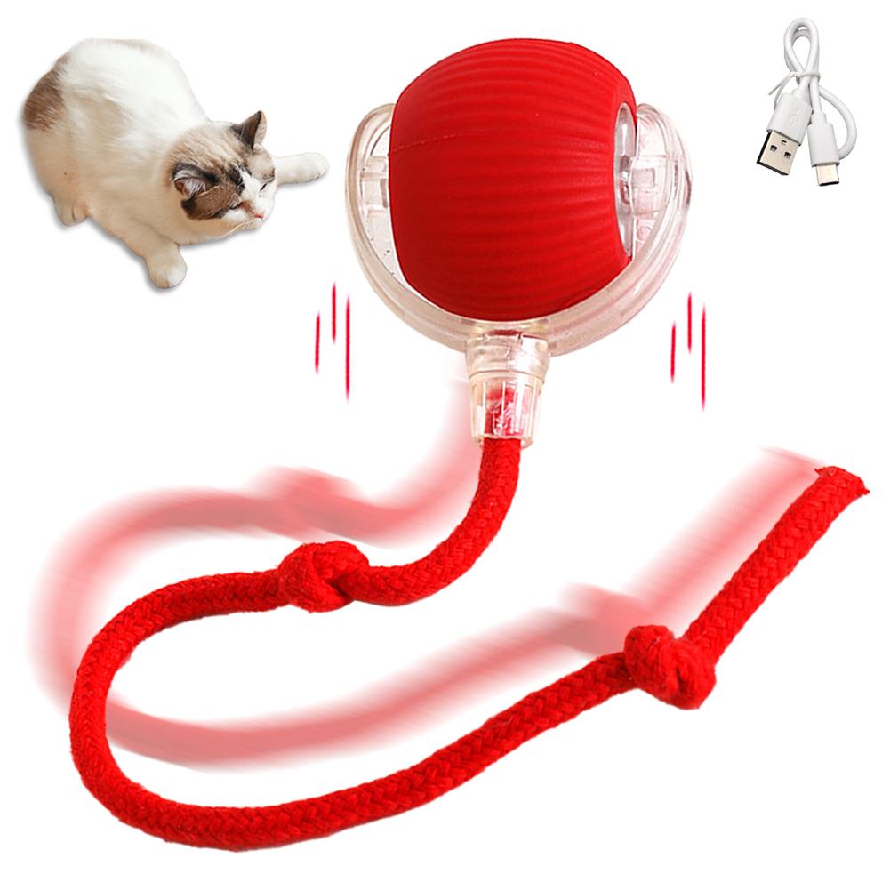 New Interactive Toy Ball Super Drive Rolling Teaser Pet Motion Toy Sensor Bird Activated Chirping Game Balls Kitten M9y3