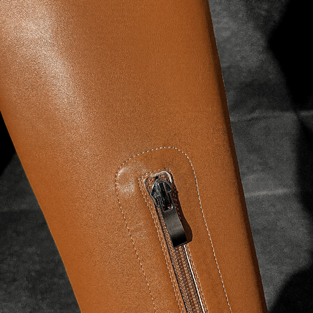 microfiber Women's over the knee thigh side zip pointed toe sexy ladies winter long boots 8cm thick high heel shoes 17ab 4