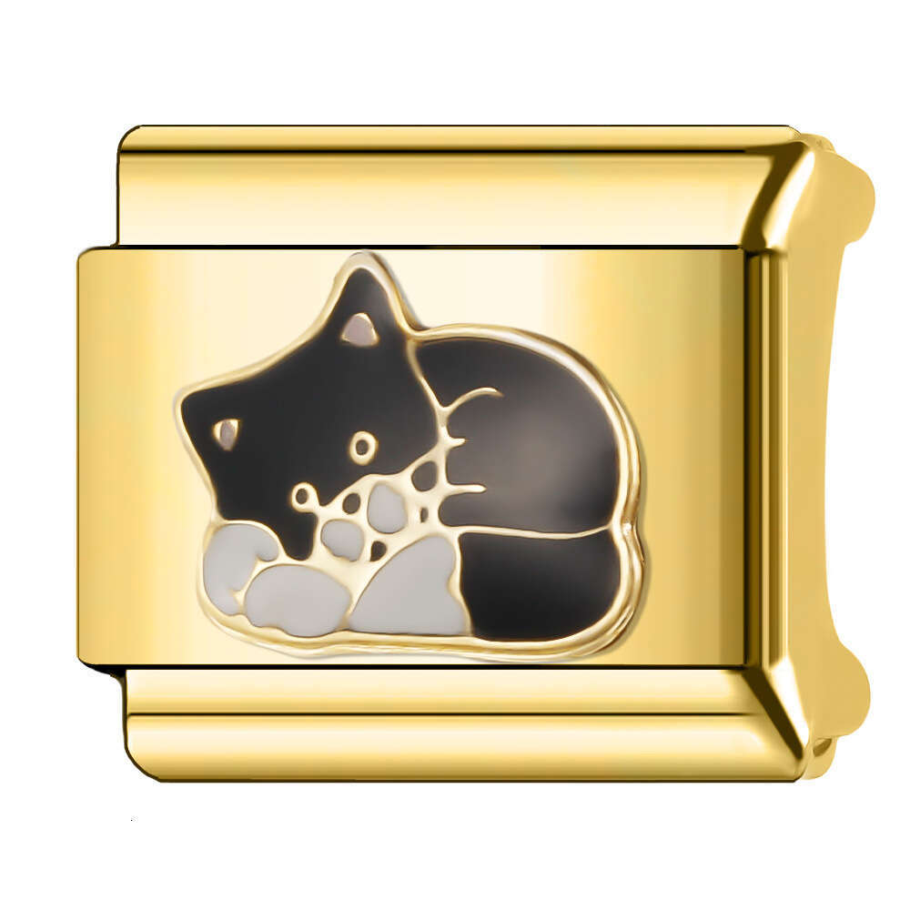 New Women's Gift beautiful butterfly dog elephant Bead Italian Charms Links Bangle Beads Fit 9mm Stainless Steel Bracelet Making DIY For Women Fa