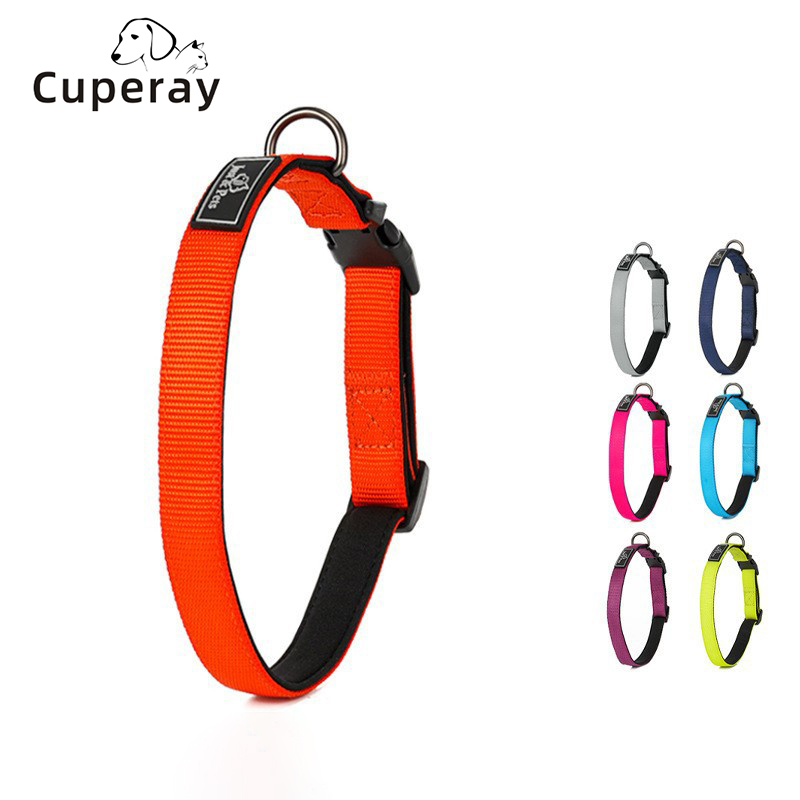 Dog Collars Nylon Pet Supplies Comfortable Breathable Adjustable Dog Collars for Medium and Large Dog Training Pet Accessories