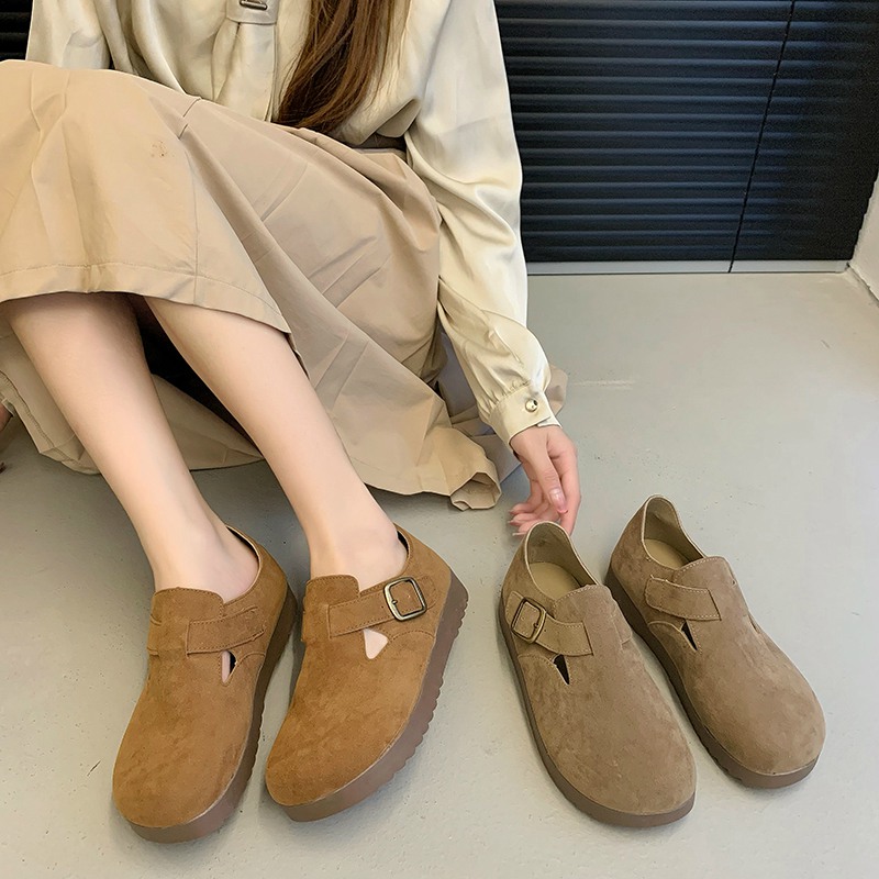 Platform Women's Slip-on Female Footwear Clogs Moccasin Dress Comfortable Summer Retro New Slip On Shoes For Women 3506