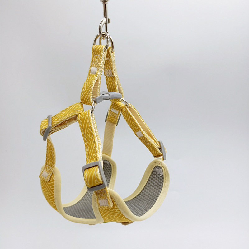 Adjustable Pet Leash Vest Style Dog Chest Harness and Leash Set Mesh Breathable Suitable for Small Medium Dogs & Cats Supplies