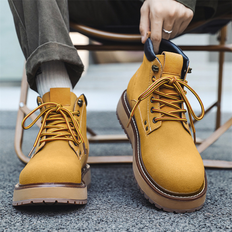 Ddmysports 2024 autumn new thick bottom Derby middle English style small leather shoes fashion hundred models Korean version of the student casual sho
