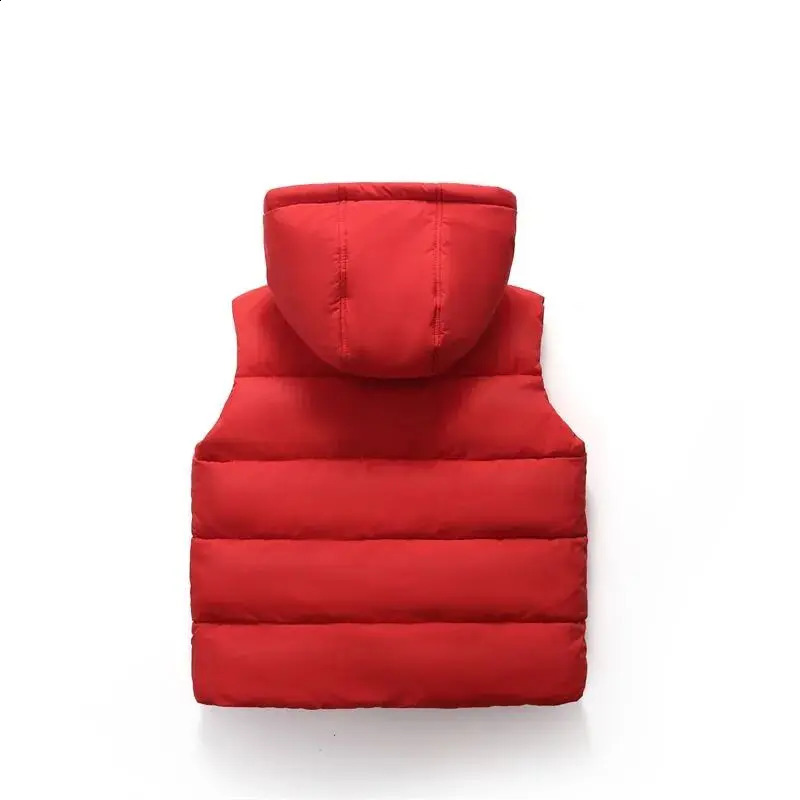 Boys Girls Winter Autumn Down Vest Coat Children Kids Boy Warm Waistcoat Outerwear Clothing Infant Jacket for3-12 years 240906