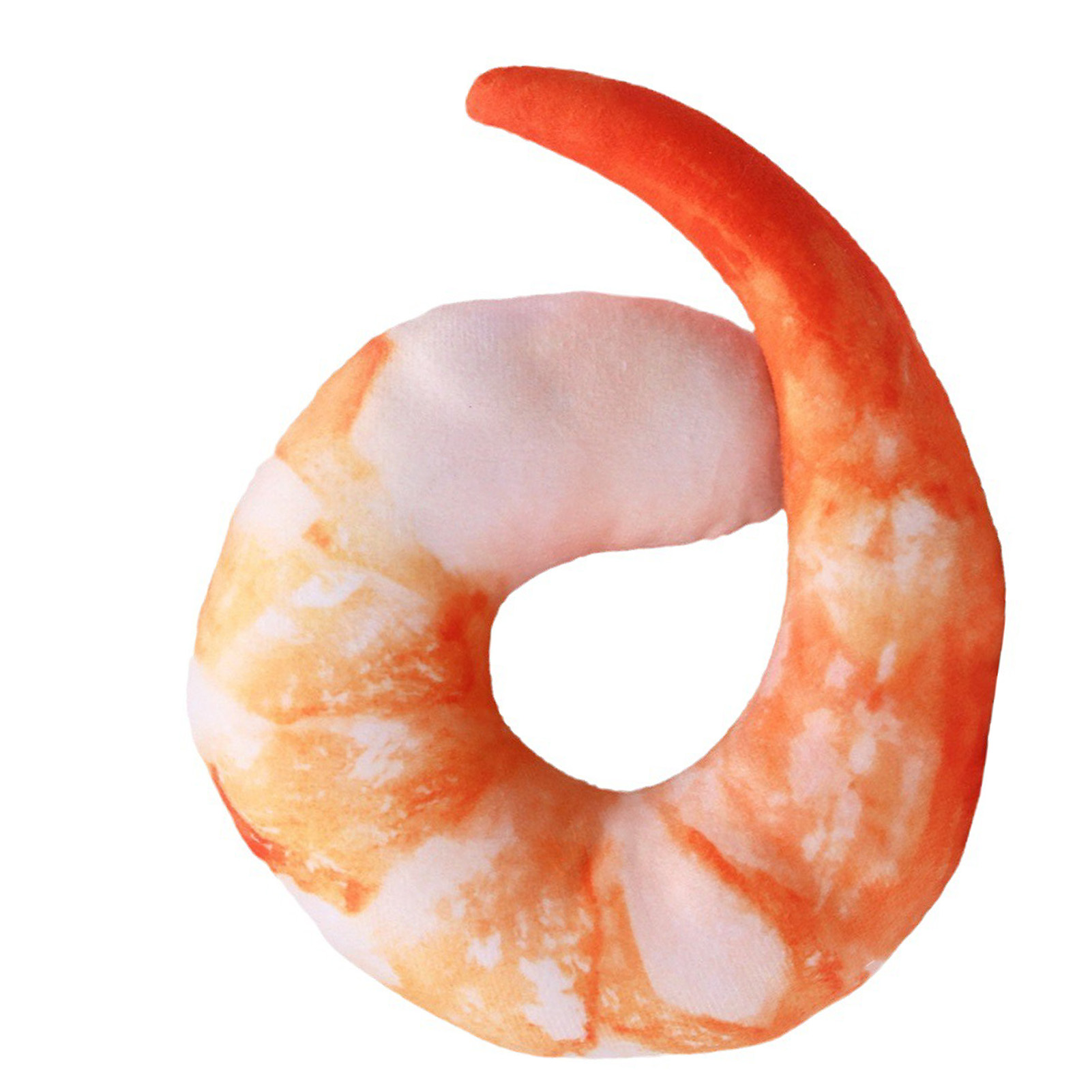 Plush Squeaky Toy for Boredom and Anxiety Relief, 3D Simulation, Shrimp Meat, Bite Resistant, Stuffed Dog