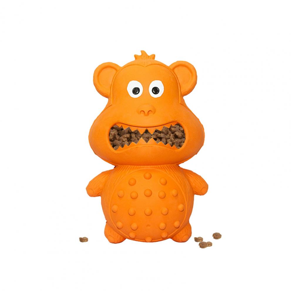 Eco-friendly Rubber Dog Toy Rubber Dog Toy for Teeth Grinding Durable Rubber Dog Chew Toy for Chewers Squeaky Puppy for Tooth