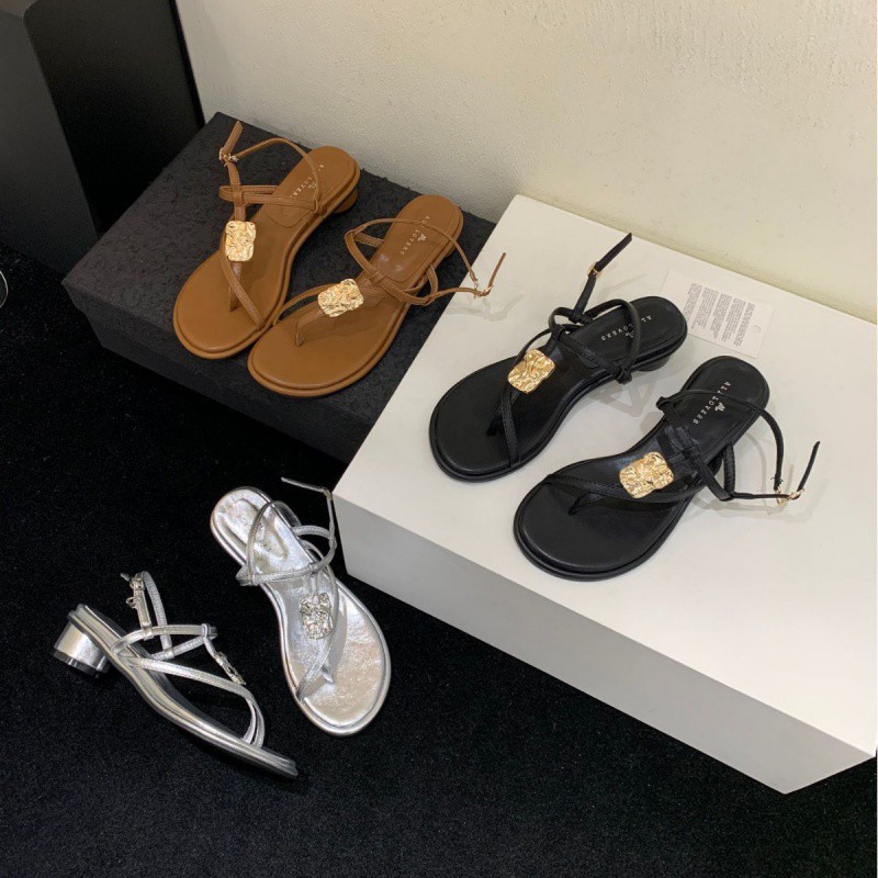Square Shoes heel Womens Slippers Outdoor Slides Rubber Flip ps Cross-Tied Low Pantofle Block Hawaiian Summer 2024 Scandals R cf65 694