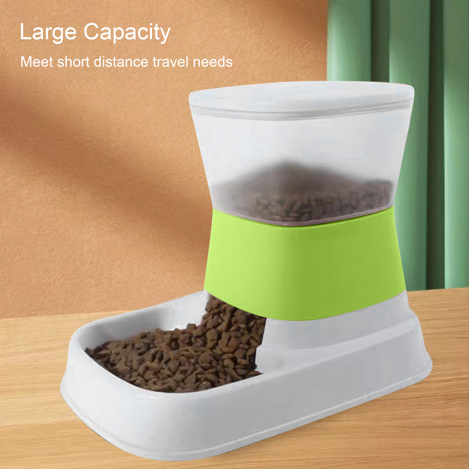 Automatic Pet Feeder, Large Capacity, Detachable, Stable, Gravity, Cat Food Dispenser for Dogs