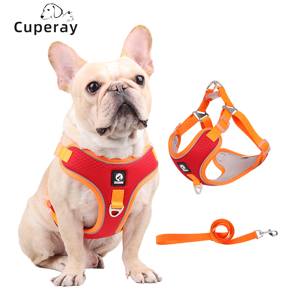 Dog Harness and Leash Set for Small Medium Large Dogs,Reflective Dog Vest Harness with Personalized Engraving ID Tag Pet Harness