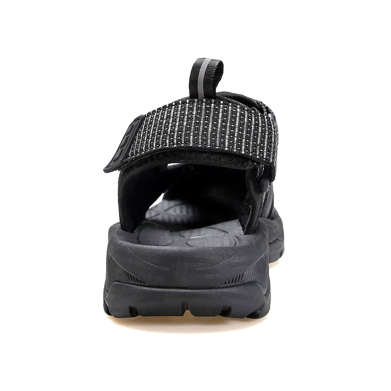 Men's Summer Flat Sandals: Breathable Casual Beach Sandals for Men, Designer Quick-Dry Outdoor Sandals, Black 4 ,