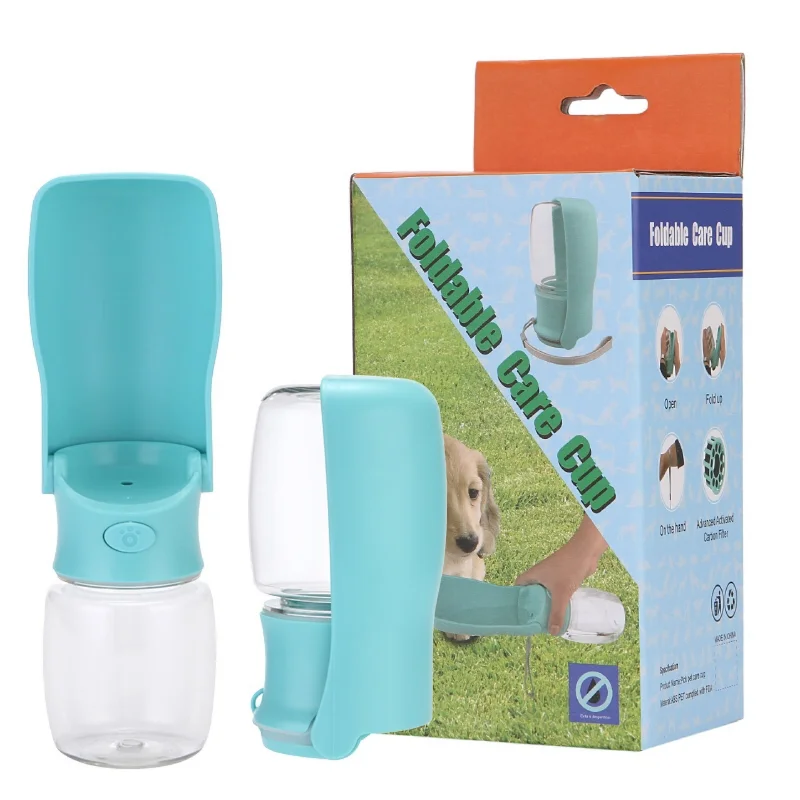 free shipping - Foldable Dog Dispenser Outdoor Walking, Portable Pet Water Bottle for Travel, Leak Proof,BPA Free