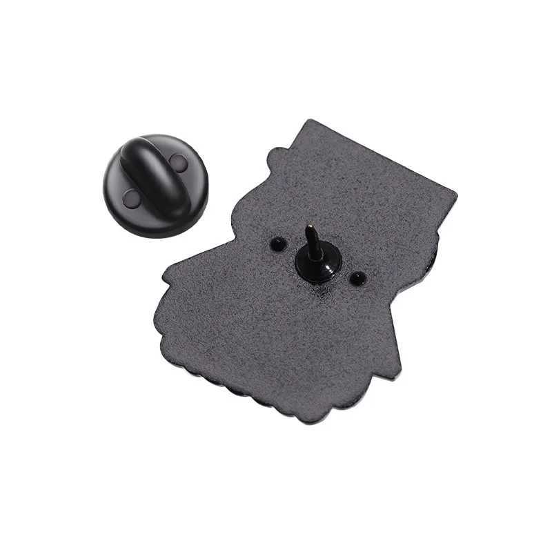 Cartoon Black Cat Computer Enamel Pins Cute Animal Creative Brooch Cowboy Clothes Jewelry Badge Gift For Friends Drop ShippingX240914