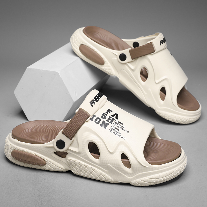 Men Slippers Outdoor Sandals Beach Comfortable Soft Indoor Slides Design Men Casual Shoes Flip-flops Home Slippers Size 34-47