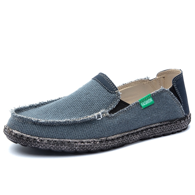 Summer Mens Canvas Shoes Espadrilles Breathable Casual Shoes Mens Casual Shoes Comfortable Ultra Light Lazy Boat Shoes Large Size 47 240914