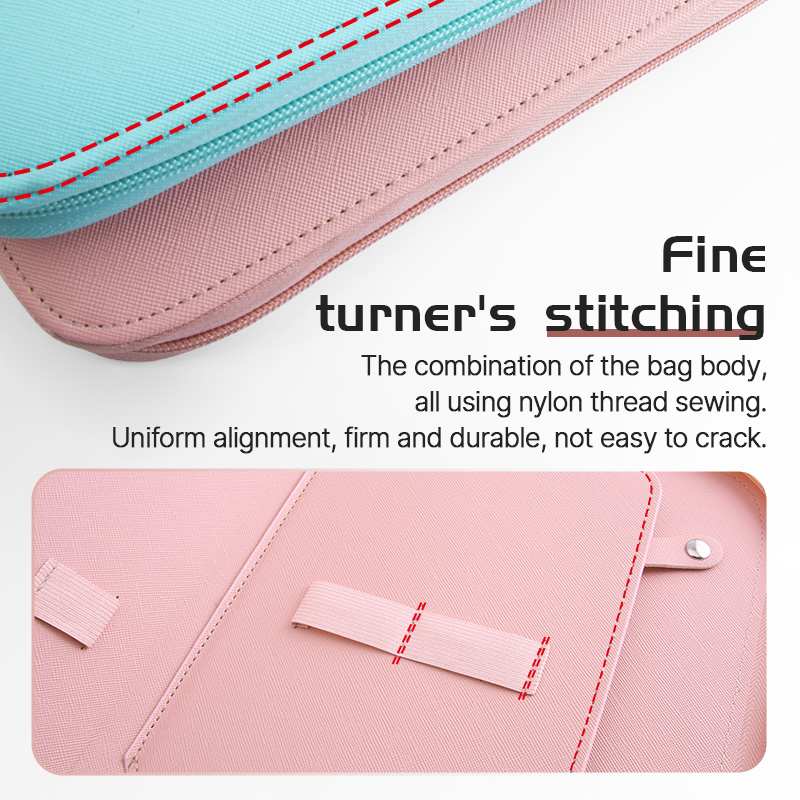 Fenice Barber/Pet Scissors Storage Case Salon PU Leather Pouch Haircut Shears Holdster Bag Portable Hairdressing Waterproof Box