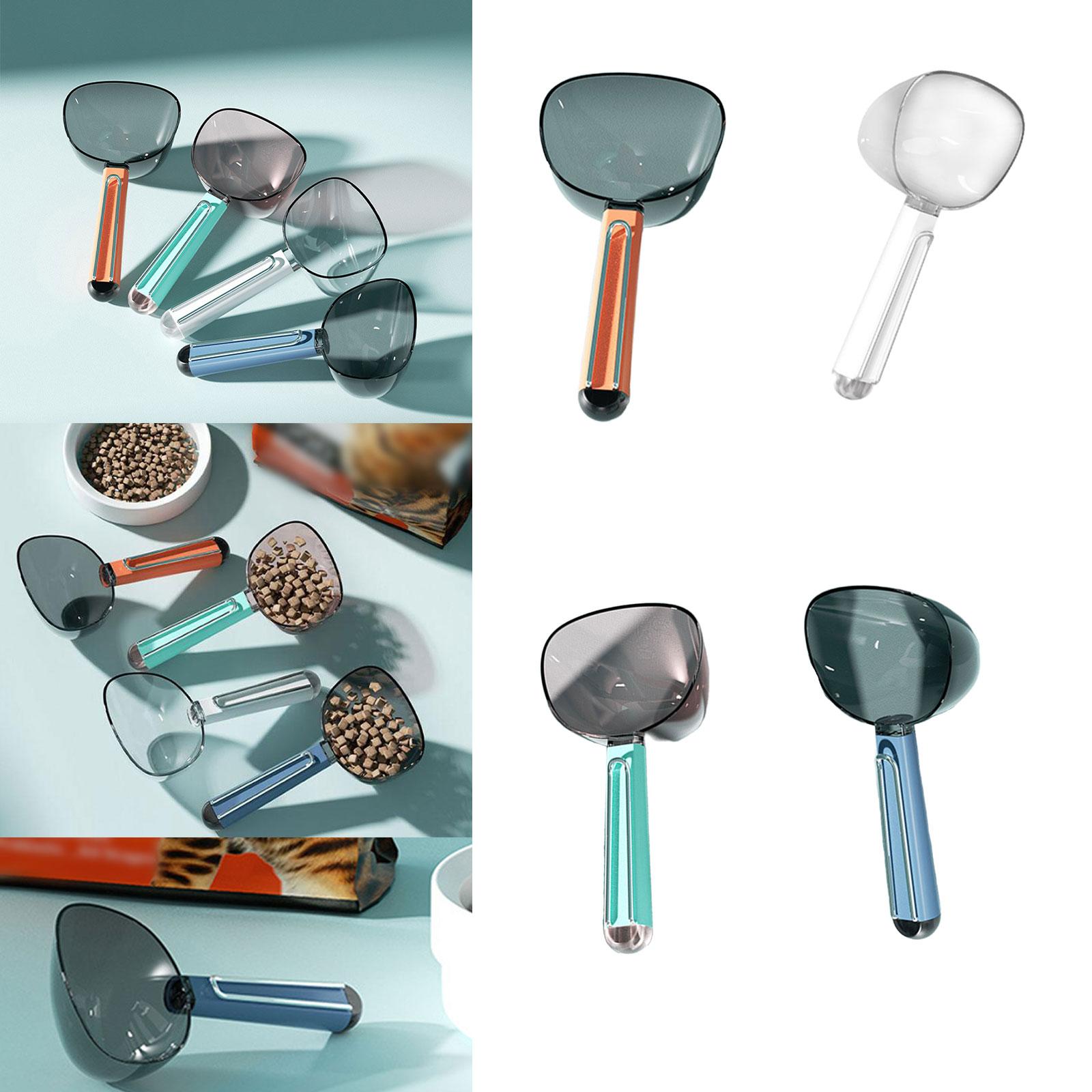 Cat Spade Pet Spoon Food Feeder Pet Food Feeding Multifuctional Cat Spoon Dog Spoon with Bag Clip Cats Dogs