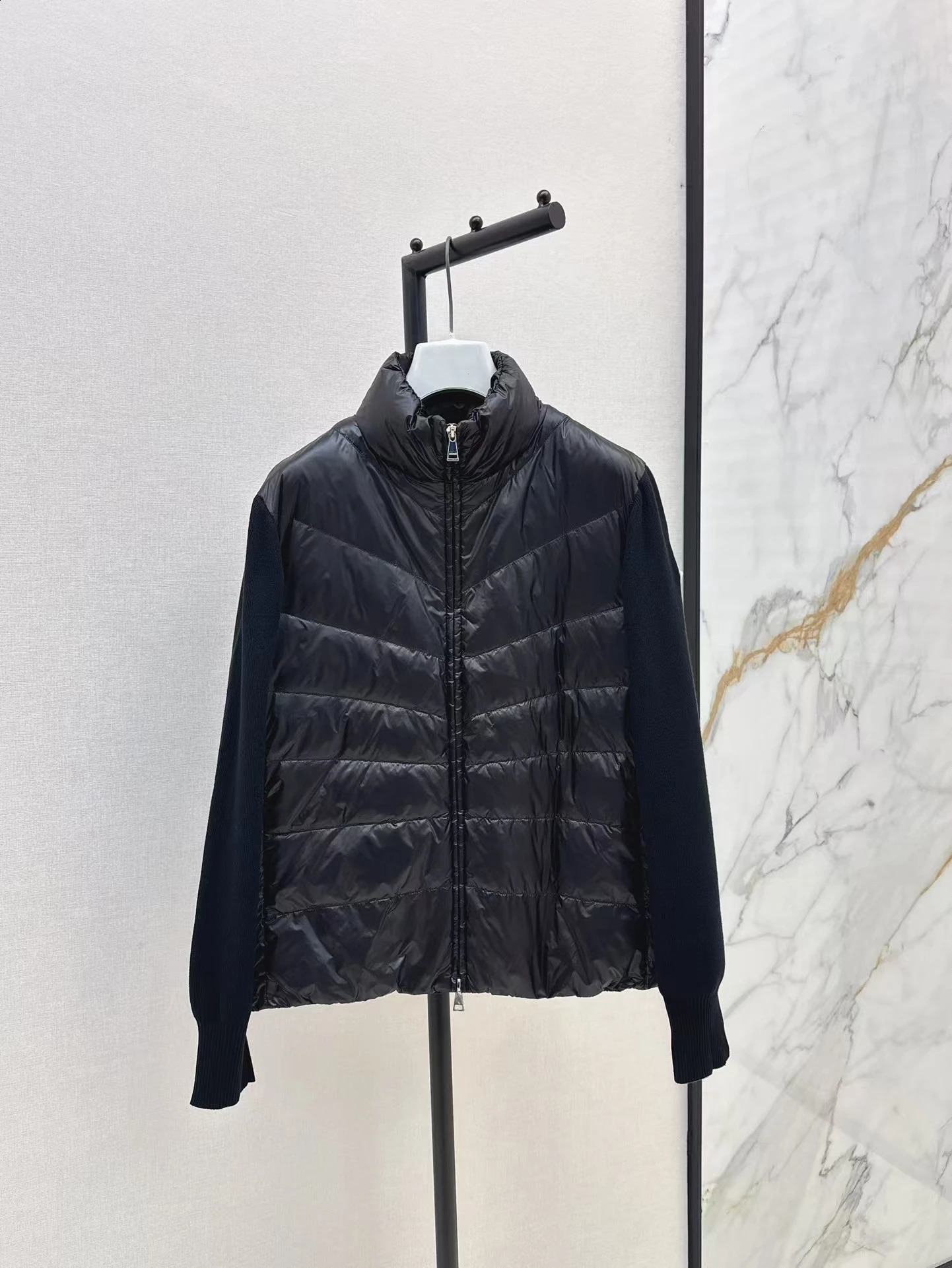 20800540 Womens 24 Autumn/Winter Latest Classic Patchwork White Duck Jacket Fashionable and Versatile. 240913