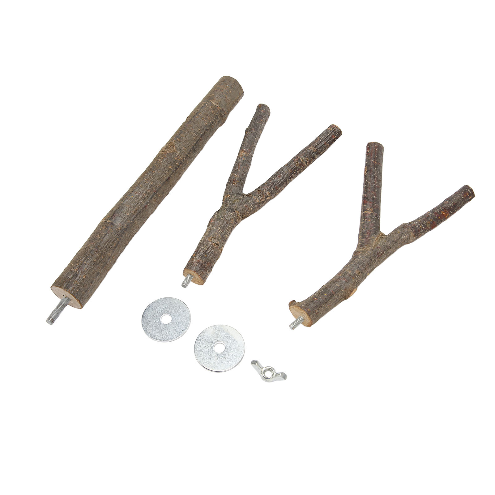 Bird Branch Perch Safe Claw Grinding Cage Toy Wooden Parrot Perch Stand For Cockatiels Lovebirds