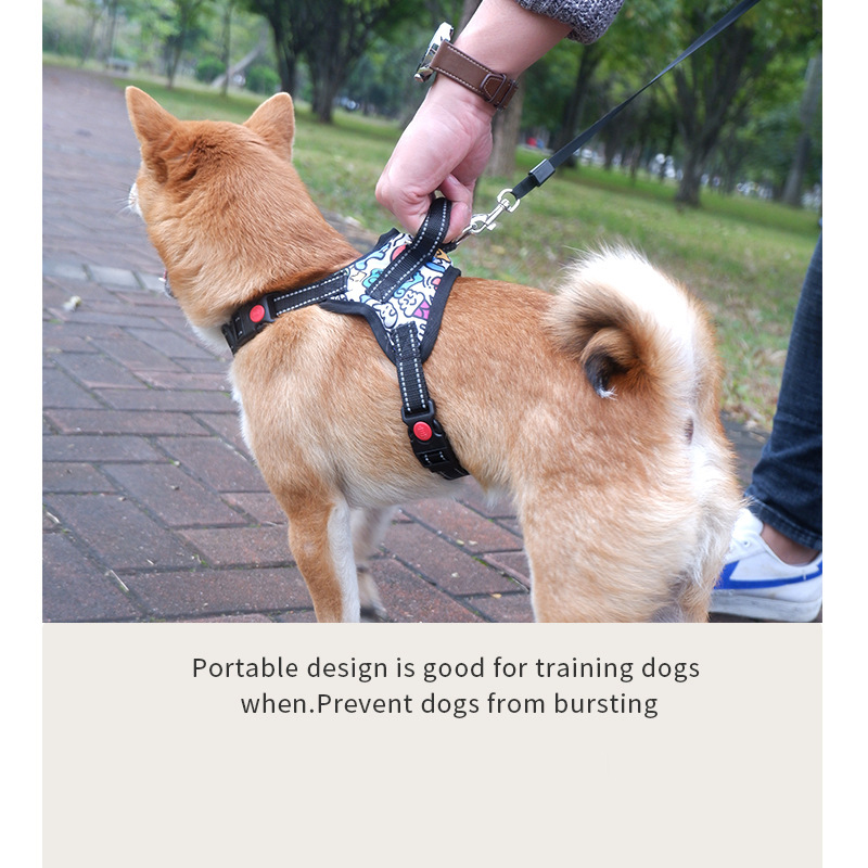 Dog Harness - Saddle Style Pet Strap Grip Vest with Adjustable Soft Padded Vest & Easy Control Handle for Medium,and Large Dogs