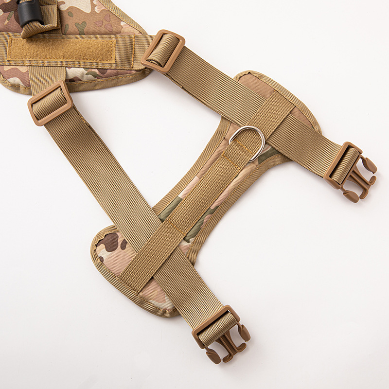 Tactical Dog Harness Vest with Handle,Military Dog Harness for Large Medium Dogs Adjustable Dog Vest Harness for Walking Hiking