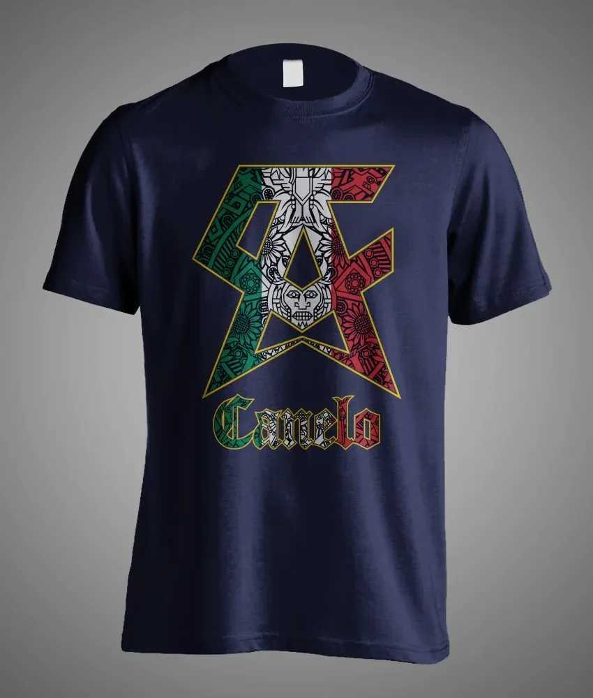 Summer Canelo Boxing Mexican Style Saul Alvarez Symbol O-Neck Cotton Short Sleeve Casual T-shirt CL240913